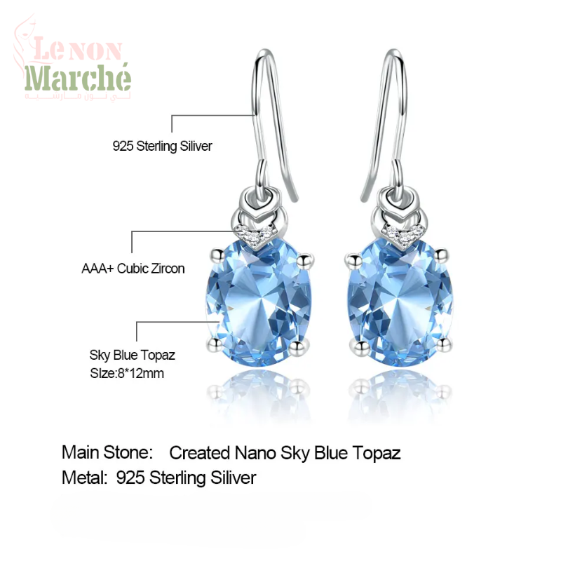 LE NON ALSHAFA BLUE  Earrings